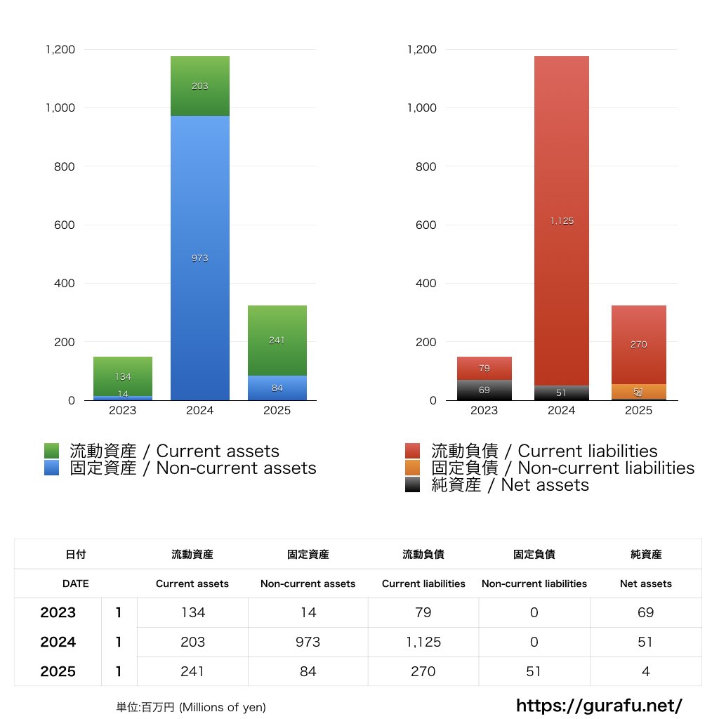 ザスパクサツ群馬_BS_バランスシート_グラフ