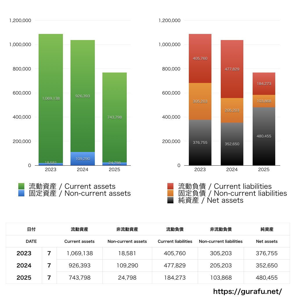 カラダノート_BS_バランスシート_グラフ