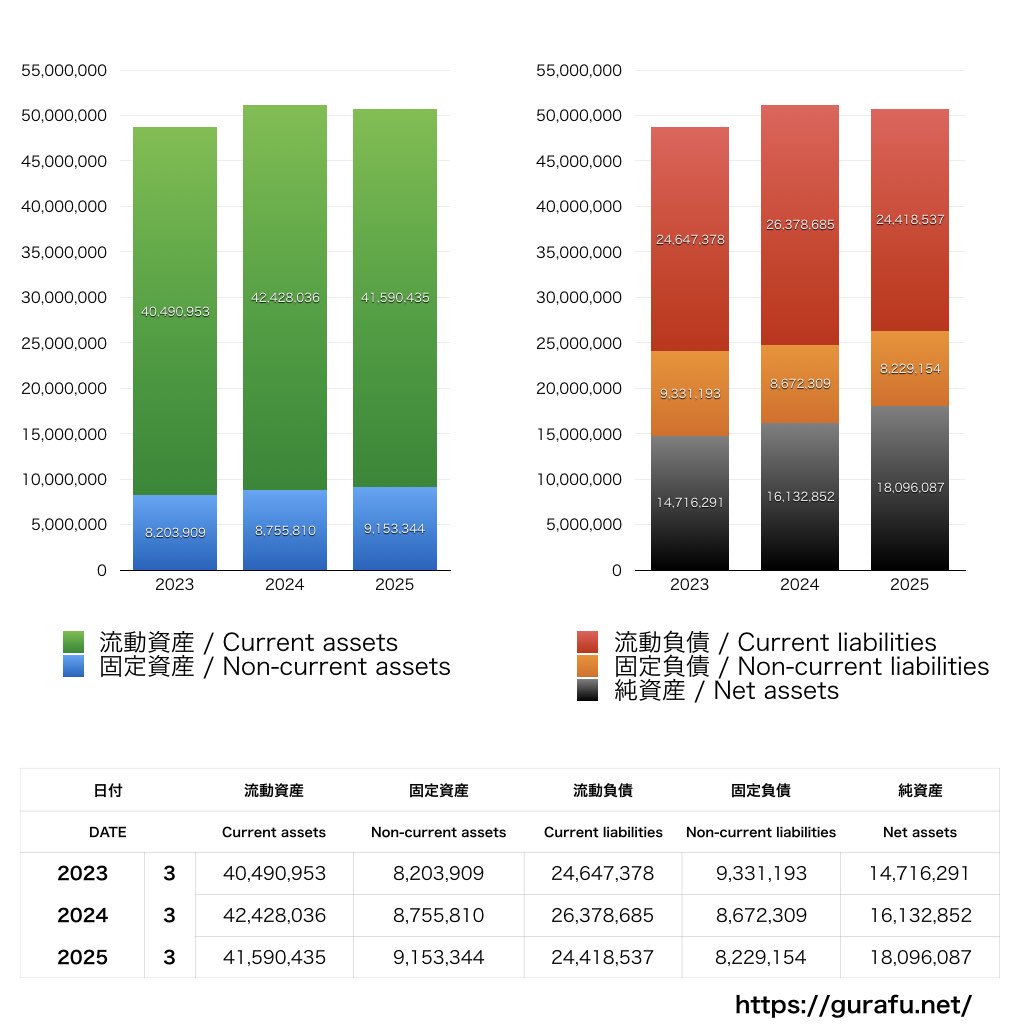 ヒューマンホールディングス_BS_バランスシート_グラフ