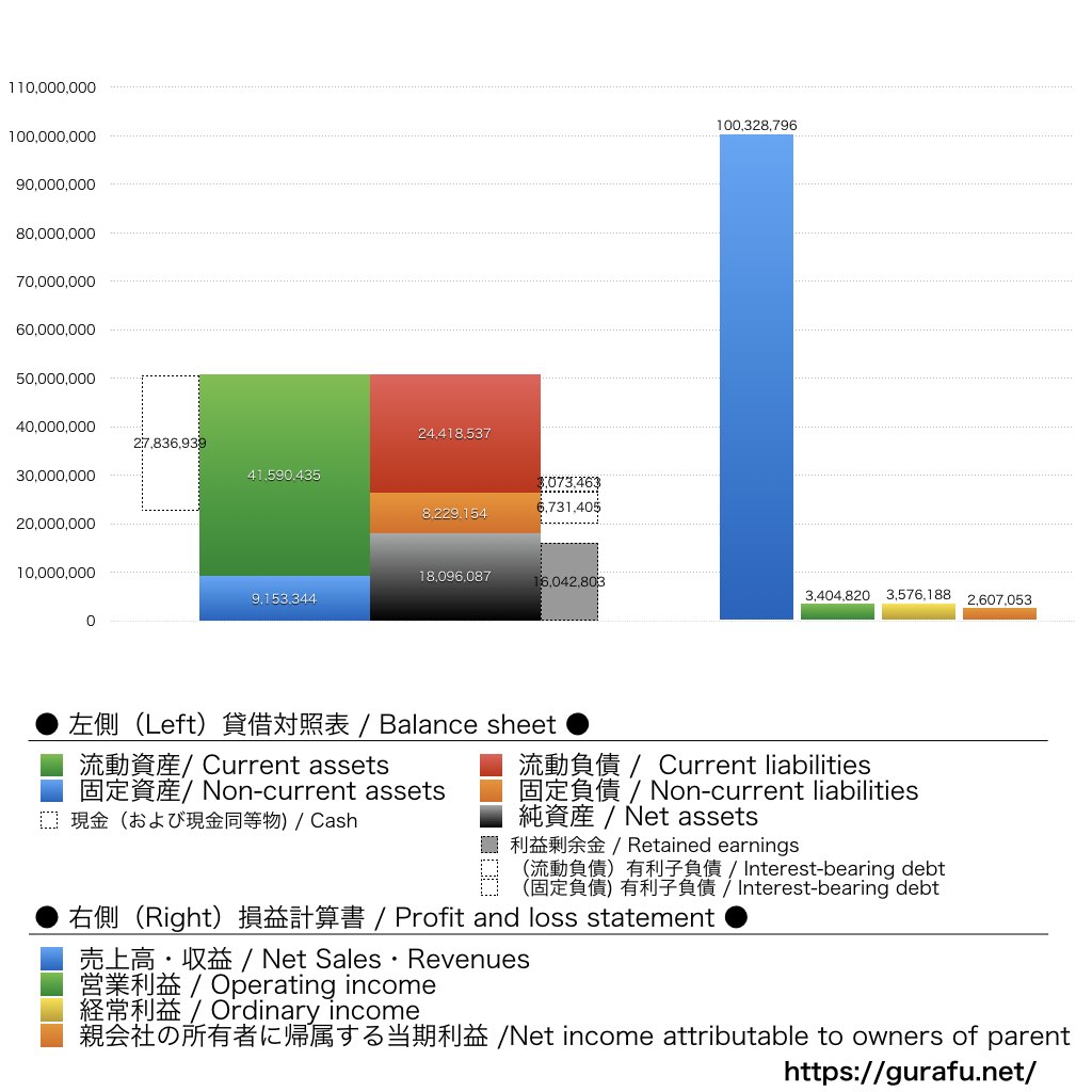 ヒューマンホールディングス_BS_PL_比較グラフ