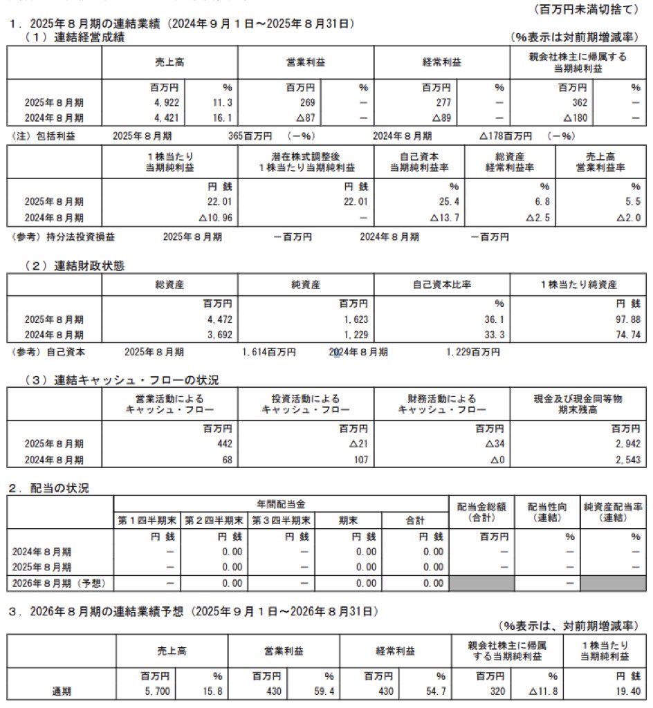 チームスピリット_決算短信