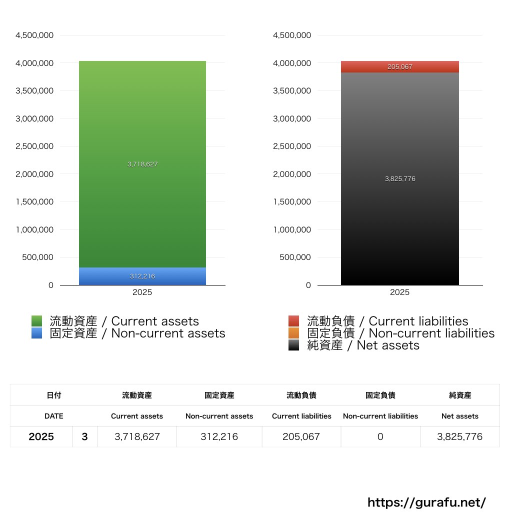 ジャパンナショナルスタジアム・エンターテイメント_BS_バランスシート_グラフ